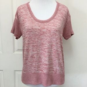 Rag & Bone Scoop Neck Burnout Top Red Size XS